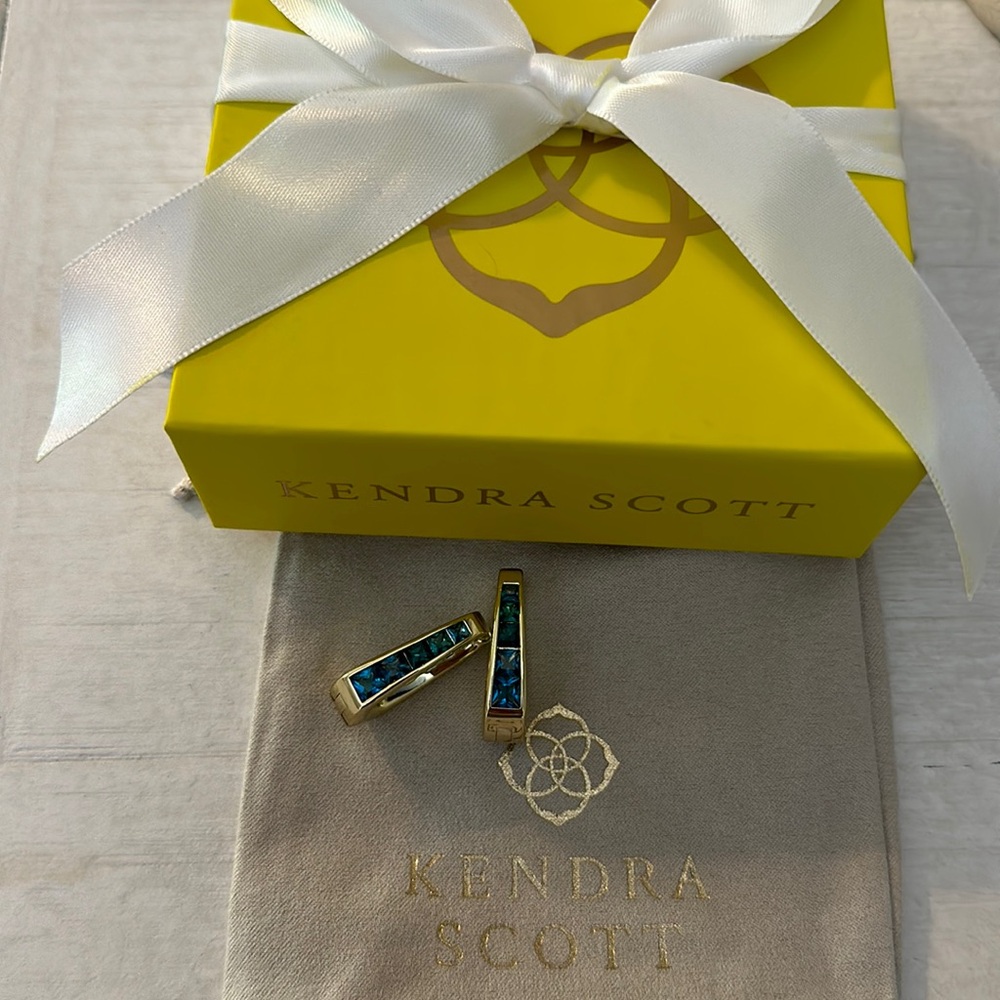 Kendra Scott Multi-Color Drop Huggies